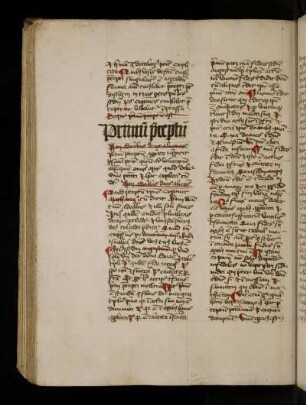 Textus. Sequitur primum preceptum est: Non adorabis deos alios