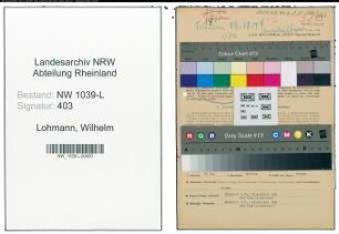 Entnazifizierung Wilhelm Lohmann , geb. 08.02.1891 (Landesbeamter)