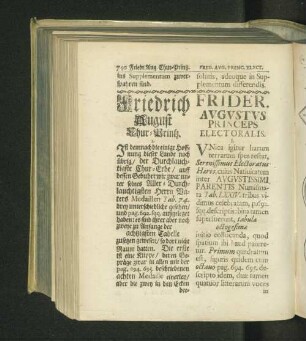 Friedrich August Chur-Printz.