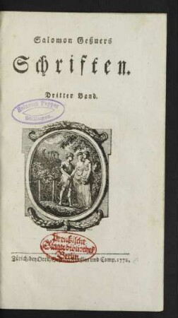 Bd. 3: Salomon Geßners Schriften