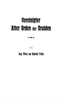 Vereinigter Alter Orden der Druiden
