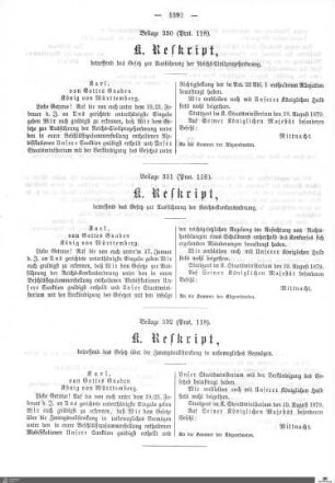 Beilagen zu Protokoll, 118. Sitzung