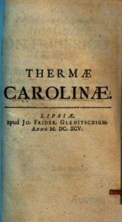 Thermae Carolinae