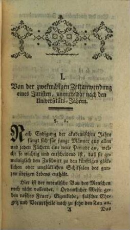 Gemeinnüzige juristische Beobachtungen und Rechtsfälle. 1. 1777
