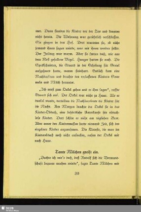 Tante Milchen greift ein