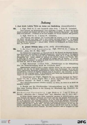Anhang (Nr. 195-210)