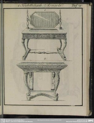 Toilettetisch; Console