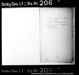 Verbleib der Fischbecker Rechnungen und Register