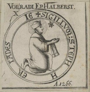 Bildnis des Wilhelm Volrad Kranichfeld; bischof von Hlaberstadt