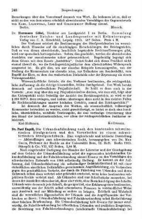 248, Herrmann Göbel. Sammlung deutscher Reichs- und Landesgesetze mit Erläuterungen. 1913