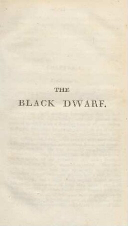 The black dwarf