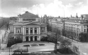 Reichsmessestadt Leipzig: Gewandhaus u. Universitätsbibliothek