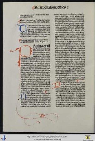 Argumentum in epistolam ad Thessalonicenses