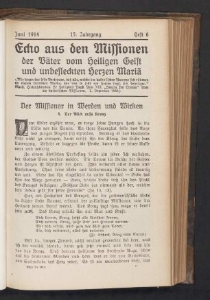 Juni 1914. Heft 6