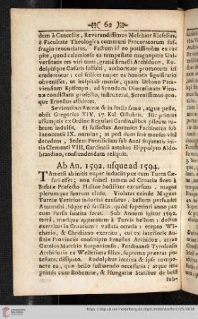 Ab An. 1592. usque ad 1594