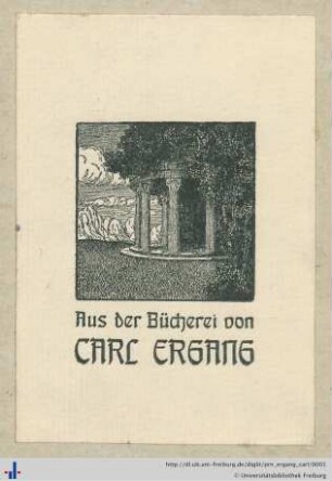 Exlibris (Universitätsbibliothek Freiburg i. Br., BS 4/372).