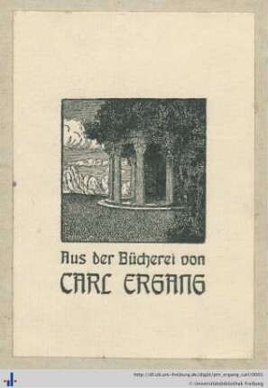 Exlibris (Universitätsbibliothek Freiburg i. Br., BS 4/372).