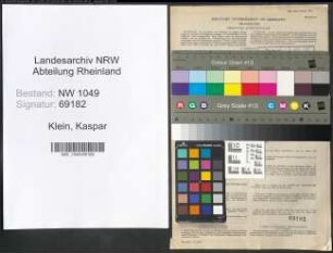 Entnazifizierung Kaspar Klein , geb. 14.01.1891 (Bankangestellter)