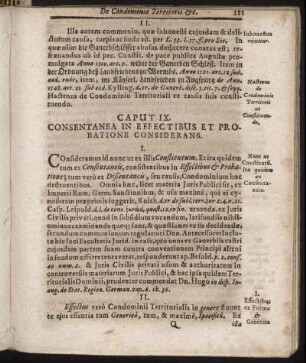 Caput IX. Consentanea In Effectibus Et Probatione Considerans.