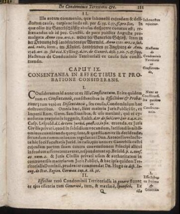 Caput IX. Consentanea In Effectibus Et Probatione Considerans.