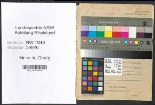 Entnazifizierung Georg Muench , geb. 07.08.1887 (Berginspektor)