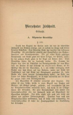 Vierzehnter Abschnitt. Erbrecht