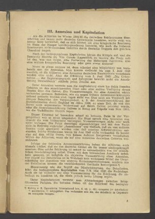 III. Annexion und Kapitulation