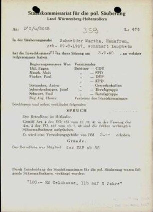 Schneider, Martha