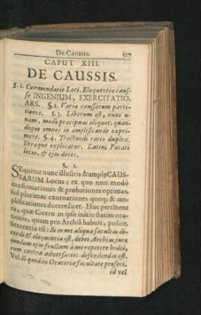 Caput XIII. De Caussis.