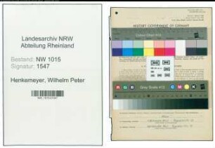 Entnazifizierung Wilhelm Peter Henkemeyer , geb. 03.04.1906 (Elektroschweisser)