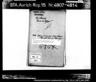 Die Dispensation des Schlossergesellen Joh. Gerh. Christoph Janßen in Aurich von der Pflicht zur Wanderschaft