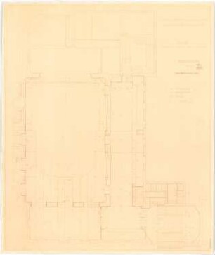 Konzerthaus, Beuthen Umbau: Grundriss Saalparkett 1:50 (von Inv.Nr. 3627)