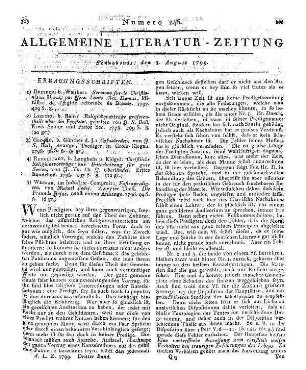Mücke, H. M.: Festpredigten. Breslau, Hirschberg, Lissa: Korn 1799