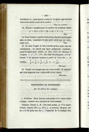 Théorèmes et problèmes.