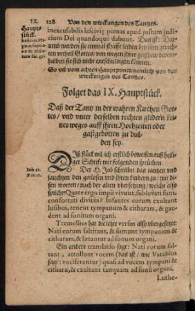 Folget das IX. Haupstück.