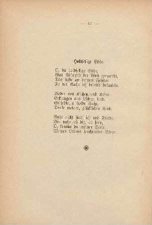 Holdselige Süße