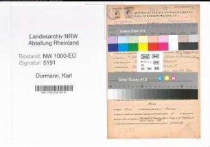 Entnazifizierung Karl Dormann, geb. 04.02.1893 (Polizeibeamter)