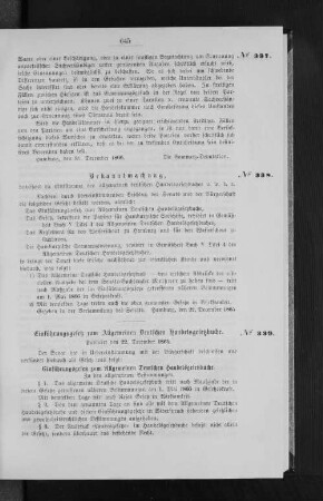 Einführungsgesetz zum Allgemeinen Deutschen Handelsgesetzbuche.