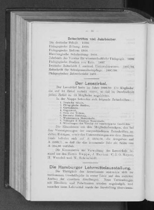 Der Lesezirkel.