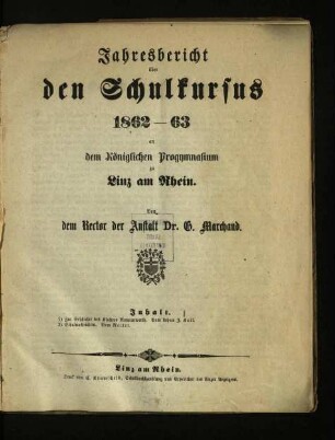 Zur Geschichte des Klosters Nonnenwerth