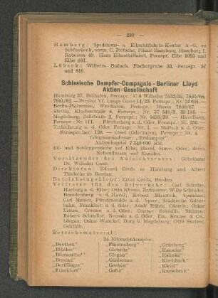 Schlesische Dampfer-Compagnie-Berliner Lloyd Aktien-Gesellschaft