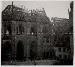 Nürnberg, Schwer beschädigte St.-Lorenz-Kirche