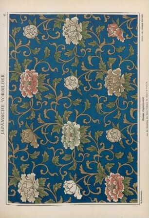 41. Buntes Papiermuster aus der Sammlung des Herrn Prof. Dr. Baelz in Tokio