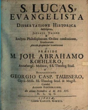 S. Lucas Evangelista