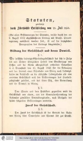 Zweck der Gesellschaft