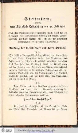 Zweck der Gesellschaft