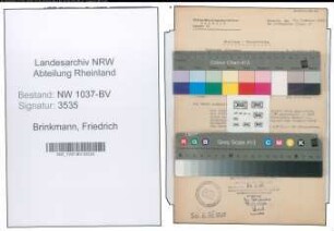 Entnazifizierung Friedrich Brinkmann , geb. 14.02.1893 (Steueramtmann)