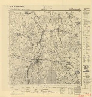 1695 Nordenburg, Topographische Karte 1:25000 (4cm - Karte)
