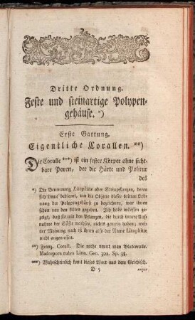 Erste Gattung. Eigentliche Corallen