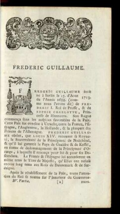 Mémoires Pour Servir A L'Histoire De Brandebourg. Quatrieme Partie.